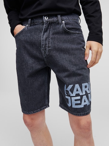 Karl Lagerfeld Regular Jeans in Grijs: voorkant