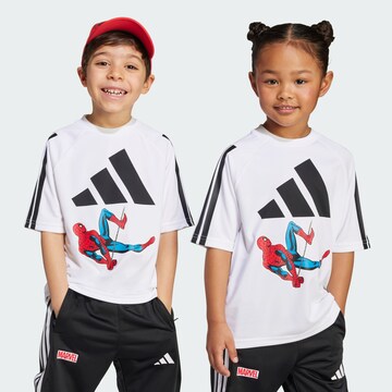 T-Shirt fonctionnel 'Marvel Spider-Man' ADIDAS SPORTSWEAR en blanc : devant