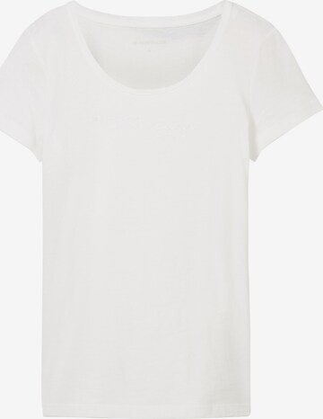 TOM TAILOR - Camiseta en blanco: frente