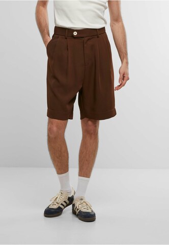 Another Cotton Lab Regular Chino Pants in Brown: front