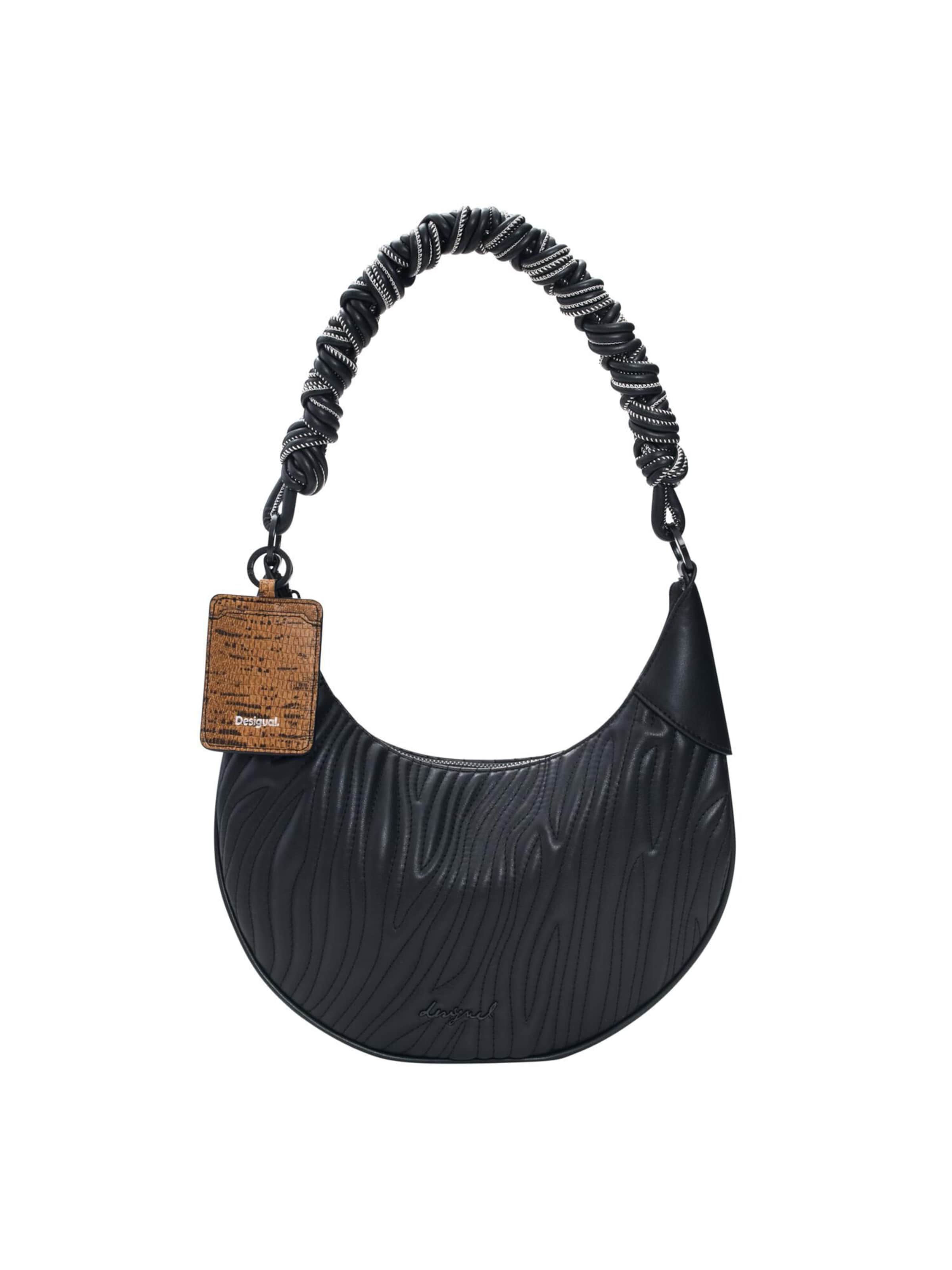 Desigual - Bolso de hombro en negro: frente