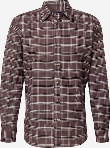 BURTON MENSWEAR LONDON Regular Fit Skjorte i brun: forside