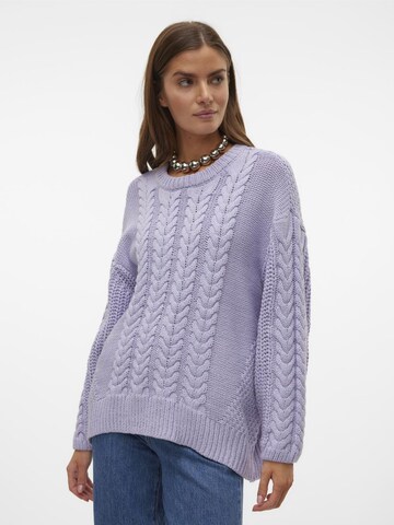 VERO MODA Pullover 'SVEACABLE ' i lilla