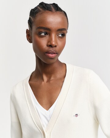 GANT Gebreid vest in Beige