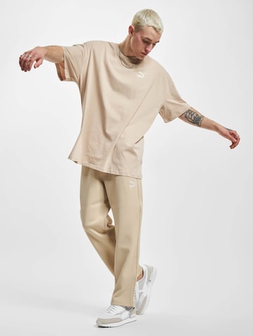 Regular Pantalon 'T7' PUMA en beige