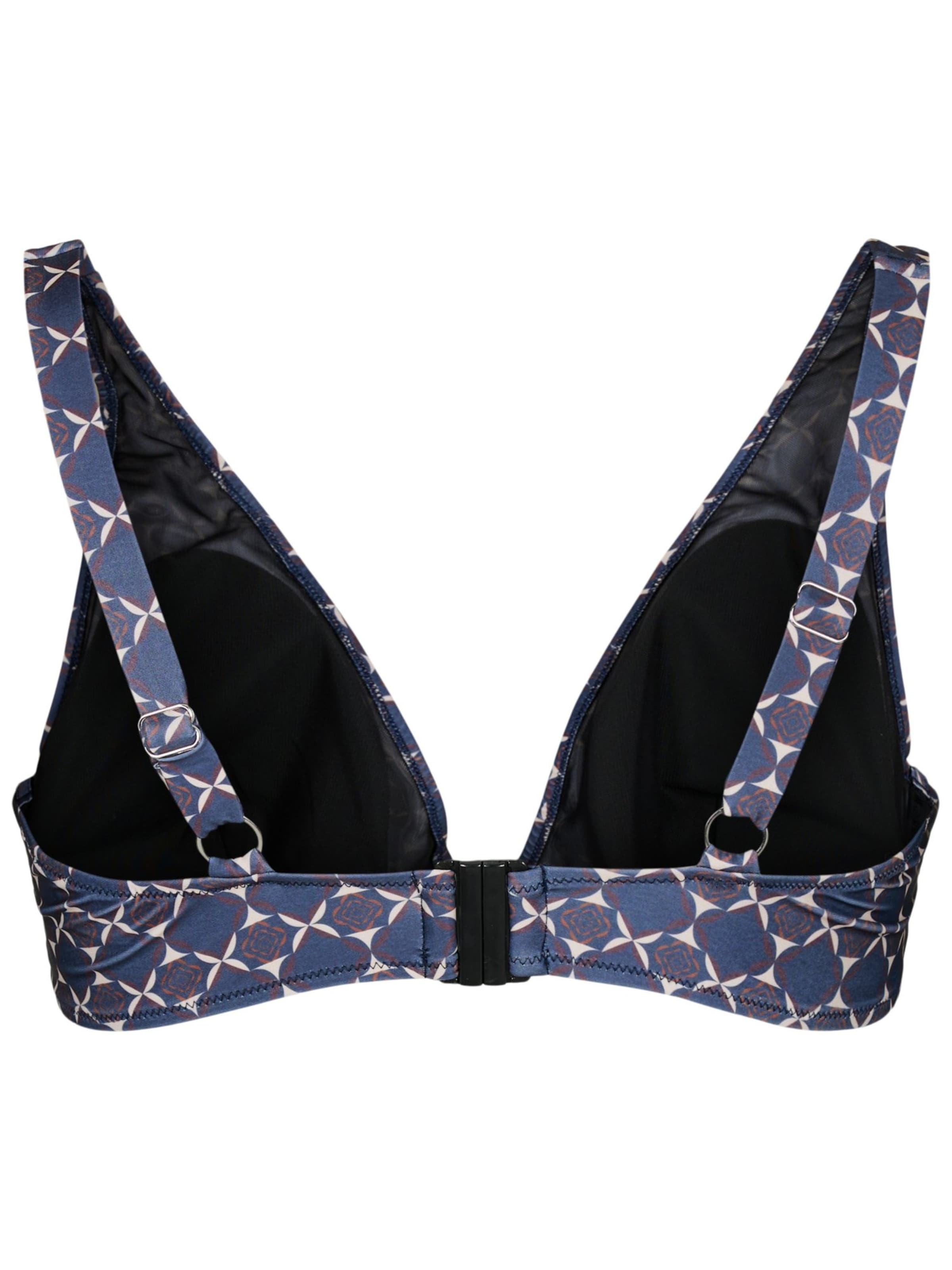 Swim by Zizzi Σουτιέν για T-Shirt Τοπ μπικίνι 'Diya' σε μπλε