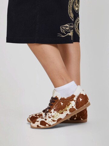 Ed Hardy Låg sneaker i brun