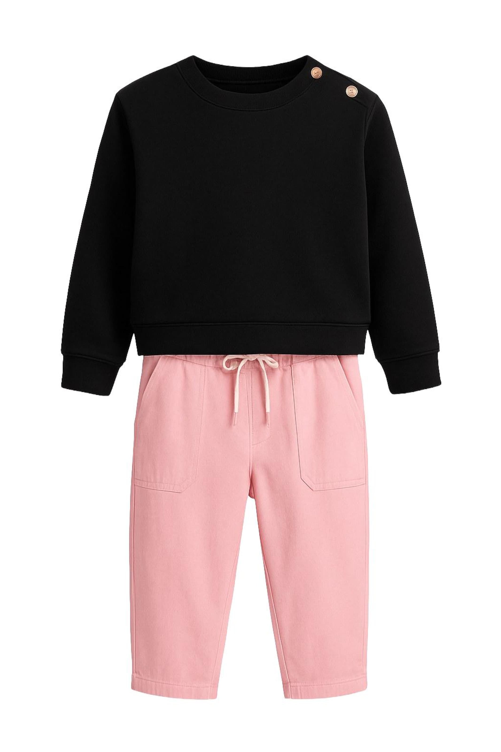 For You Moda Set in Pink: front