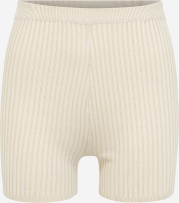 Missguided Petite Shorts in Beige: front