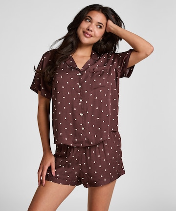 Hunkemöller Slaapshirt in Bruin: voorkant