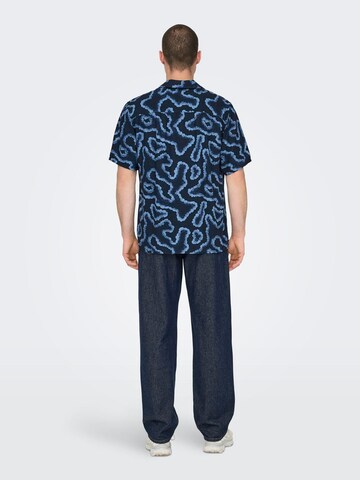 Only & Sons - Ajuste confortable Camisa 'Noy' en azul