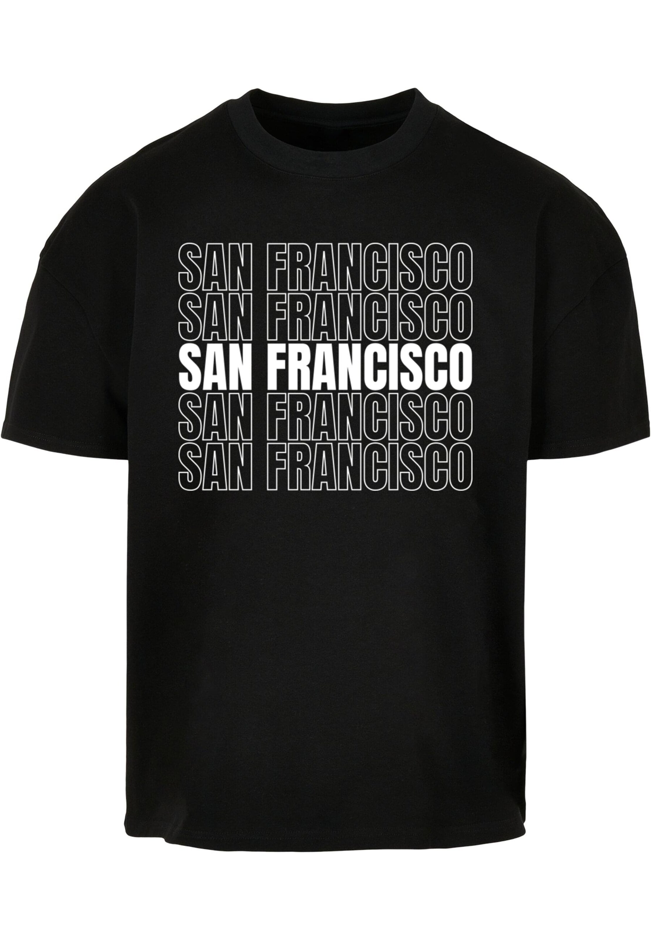 Merchcode Shirt 'San Francisco' in Black: front
