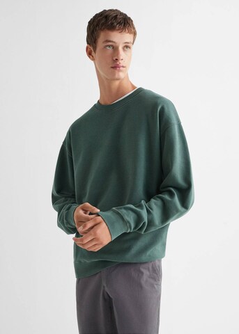 MANGO TEEN Sweatshirt 'Mauro' in Green: front