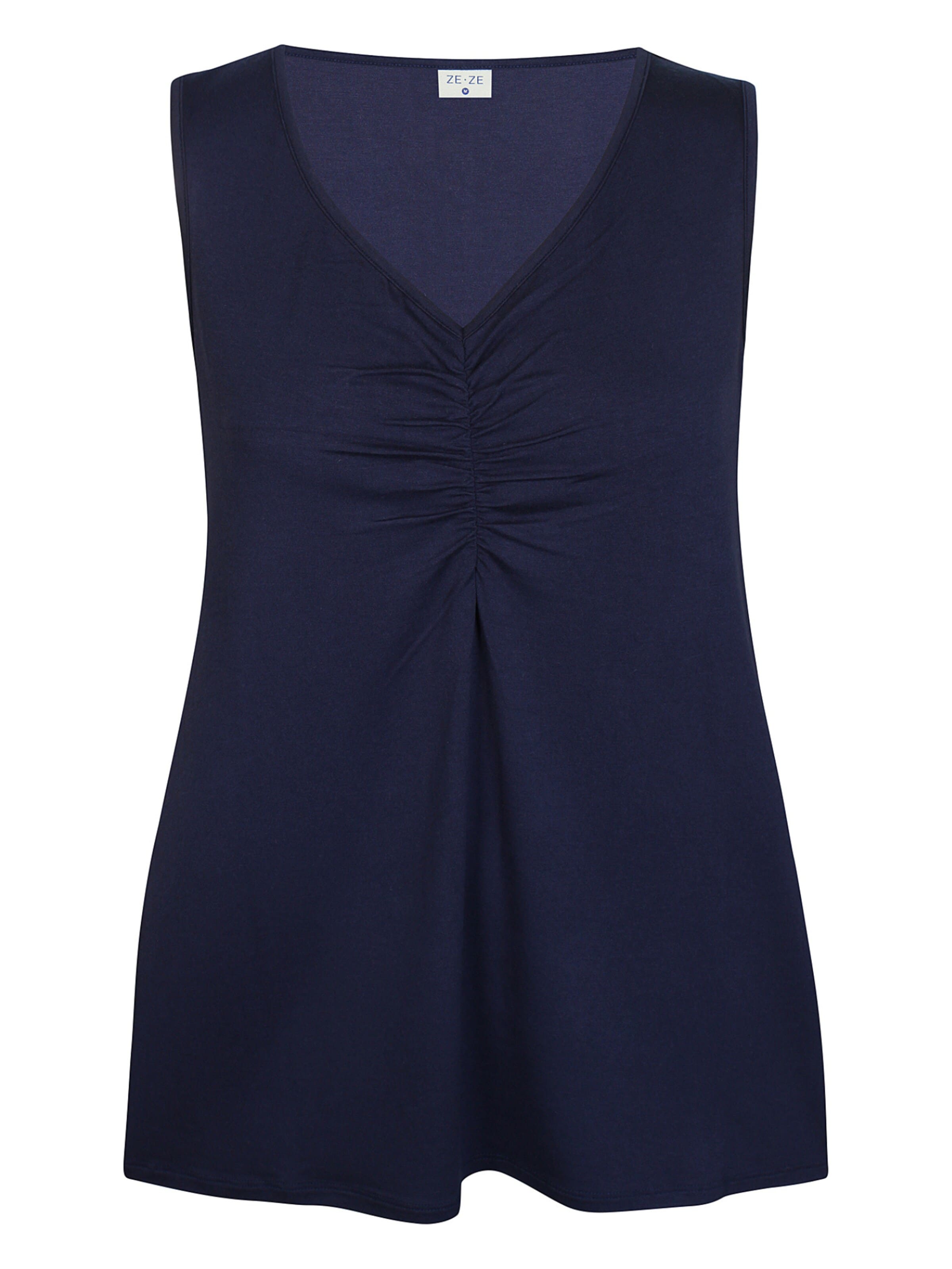 ze-ze Top 'Klara 588' in Blauw: voorkant