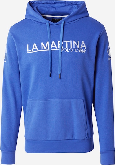 Megztinis be užsegimo iš La Martina, spalva – mėlyna / balta, Prekių apžvalga