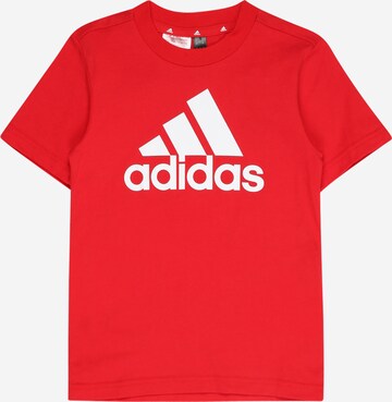 ADIDAS SPORTSWEAR Performance Shirt 'Essentials Logo' in Red: front