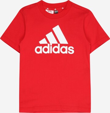 raudona ADIDAS SPORTSWEAR Sportiniai marškinėliai 'Essentials Logo': priekis