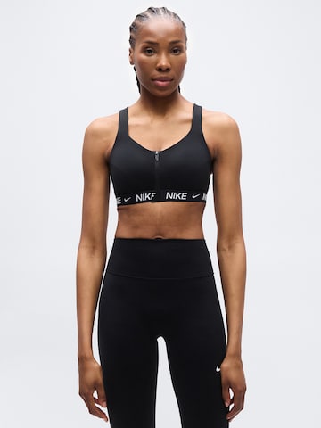 juoda NIKE Biustjė Sportinė liemenėlė 'INDY': priekis