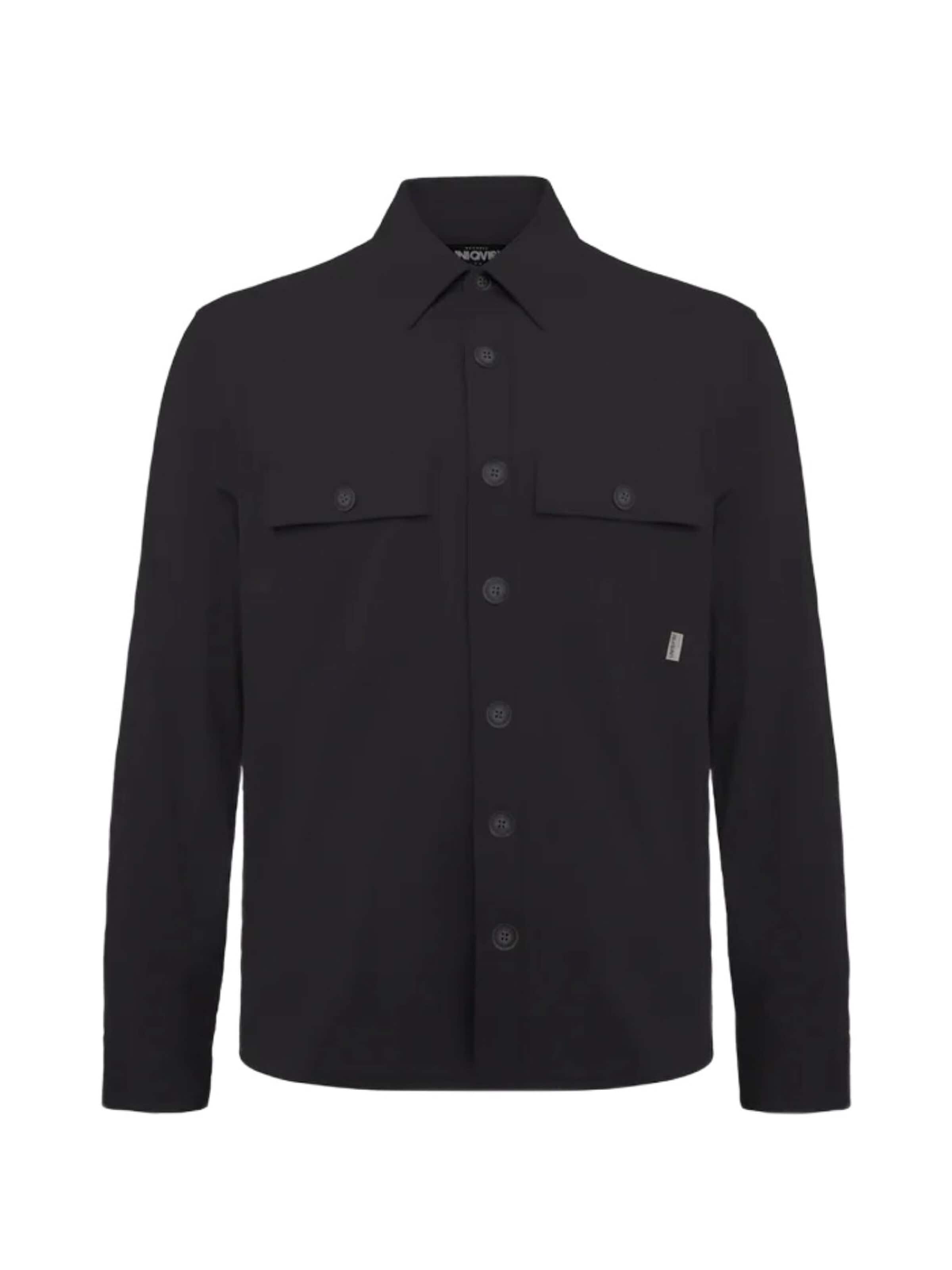 UNIQVIBE Regular fit Shirt in Zwart: voorkant