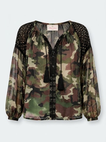 Miss June Bluse 'Armmy' i grøn