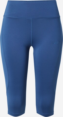 Skinny Pantaloni sport de la 4F pe albastru: față