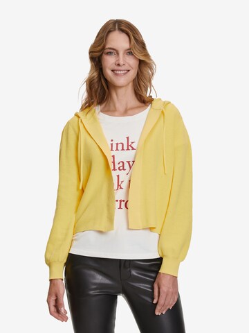 Betty & Co Knit Cardigan in Yellow: front