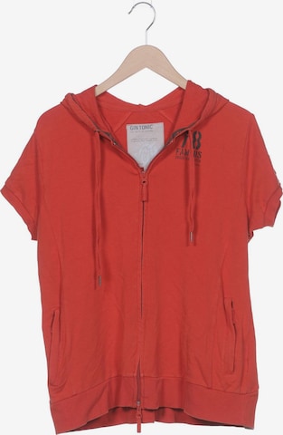 GIN TONIC Sweatshirt & Zip-Up Hoodie in XL in Orange: front