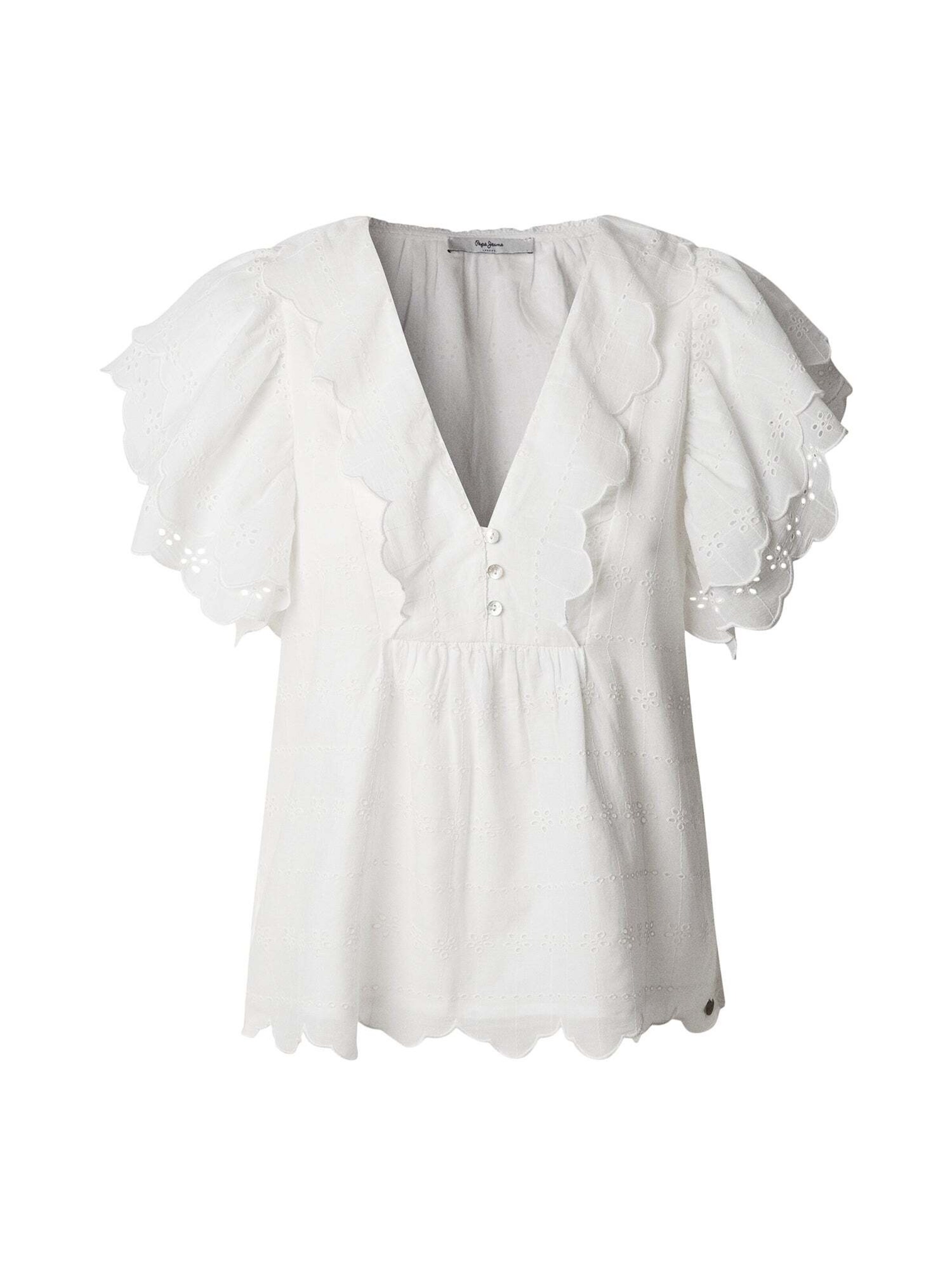 Camicia da donna 'Dame' di Pepe Jeans in bianco: frontale