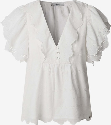 Chemisier 'Dame' Pepe Jeans en blanc : devant