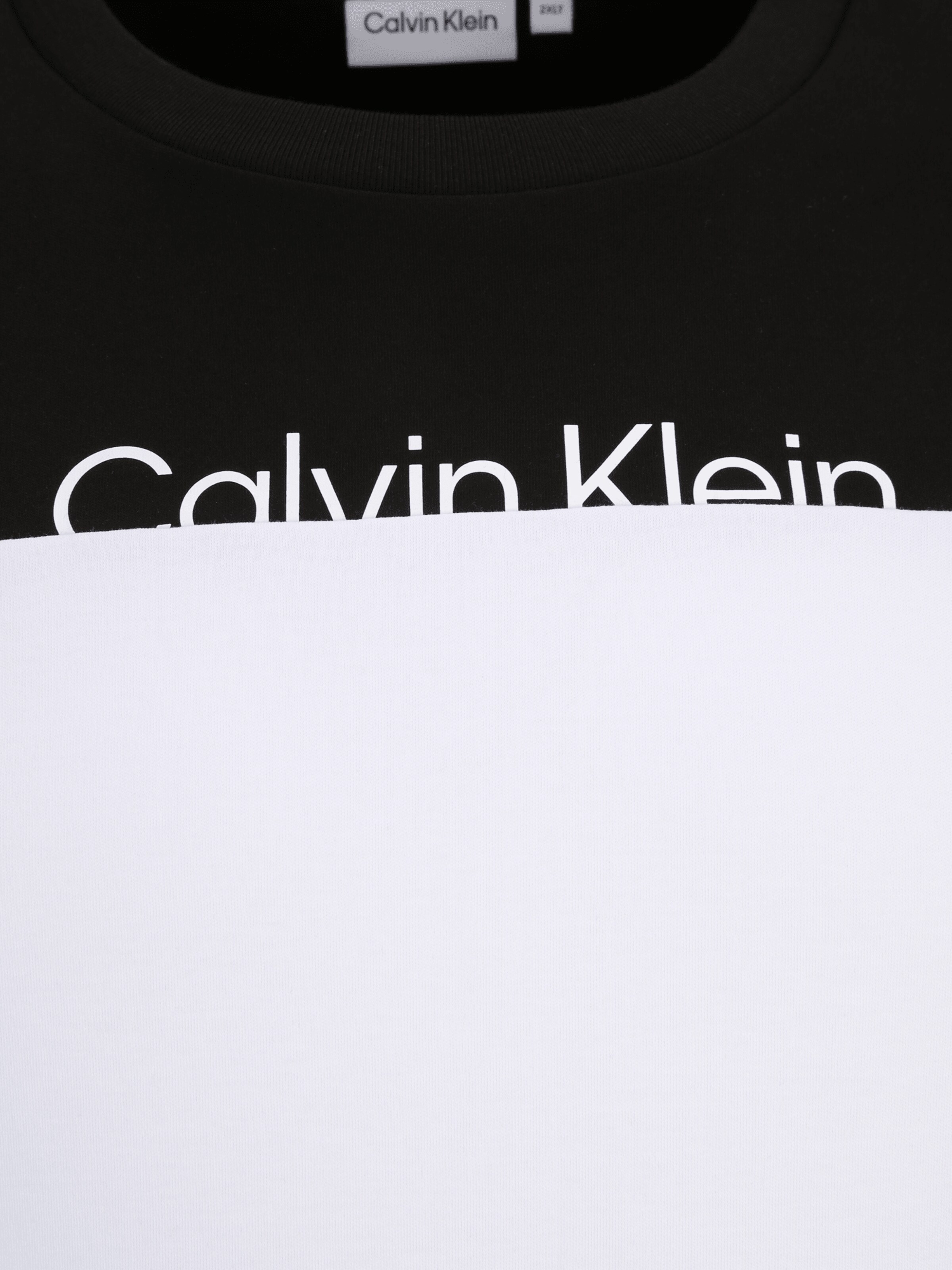 Männer Große Größen Calvin Klein Big & Tall T-Shirt in Schwarz, Weiß - FP65653