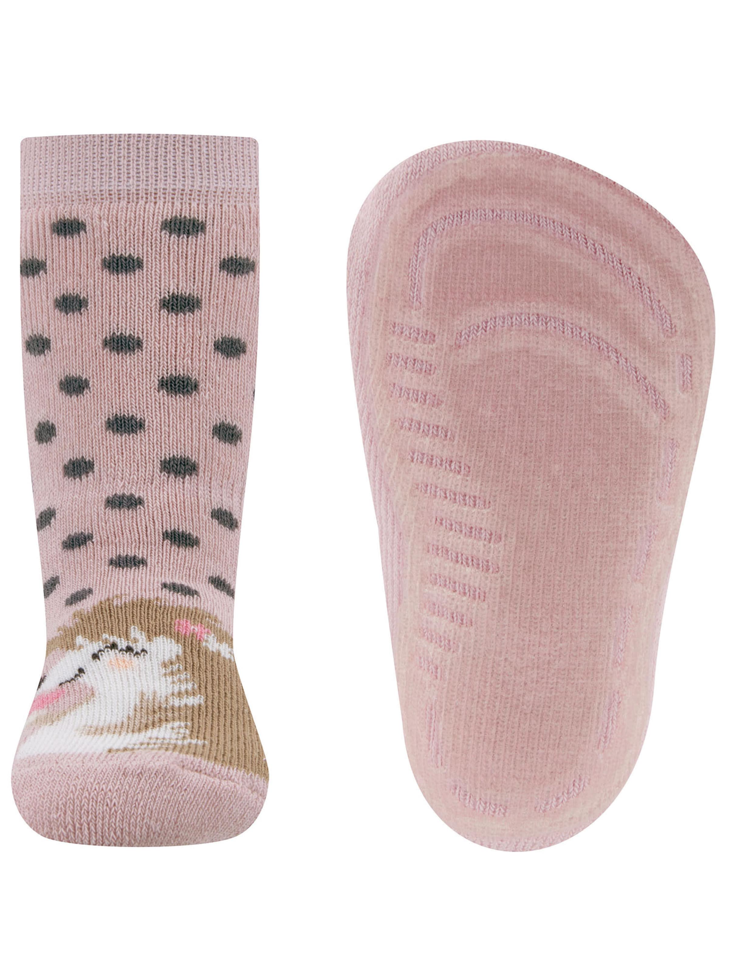 EWERS Κάλτσες 'Igel' σε ροζ: μπροστά
