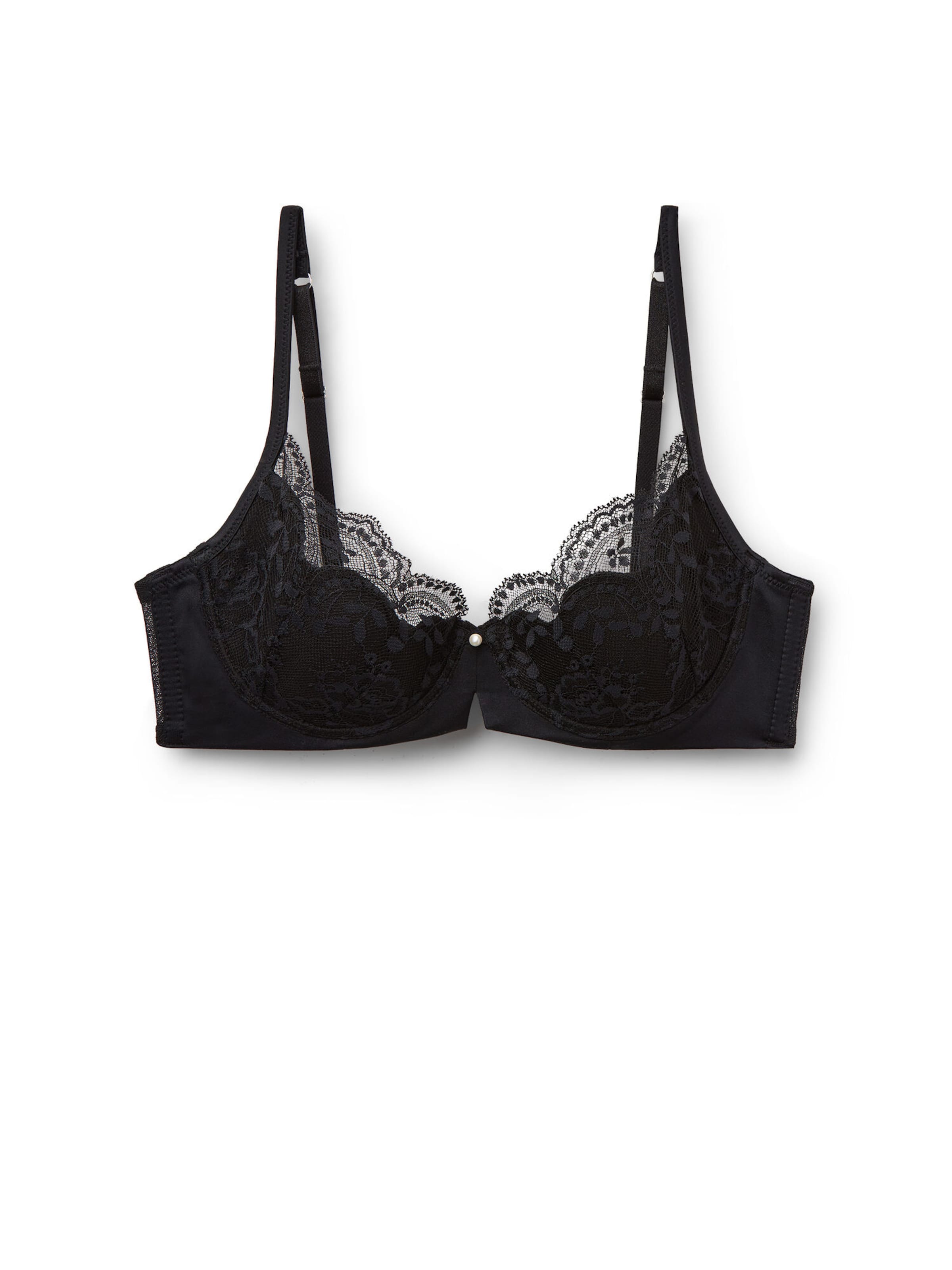 INTIMISSIMI Triangel BH 'Carioca La Vie en Rose' in Schwarz: Vorderseite