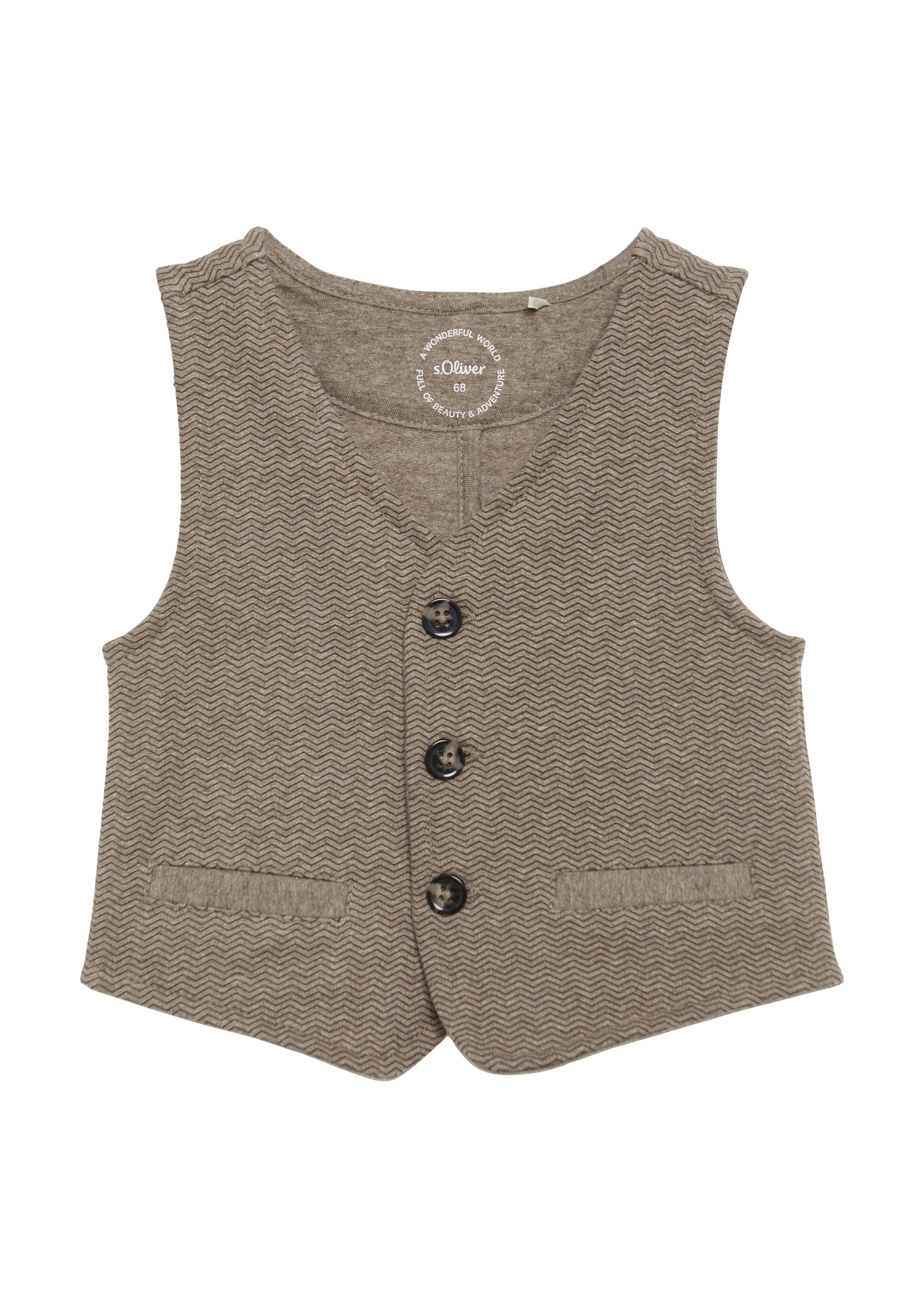 Gilet s.Oliver en marron : devant