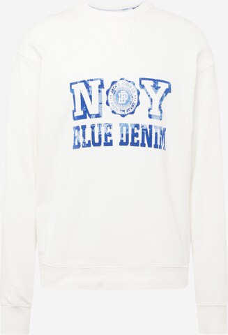 Sweat-shirt 'VAHN' JACK & JONES en blanc : devant