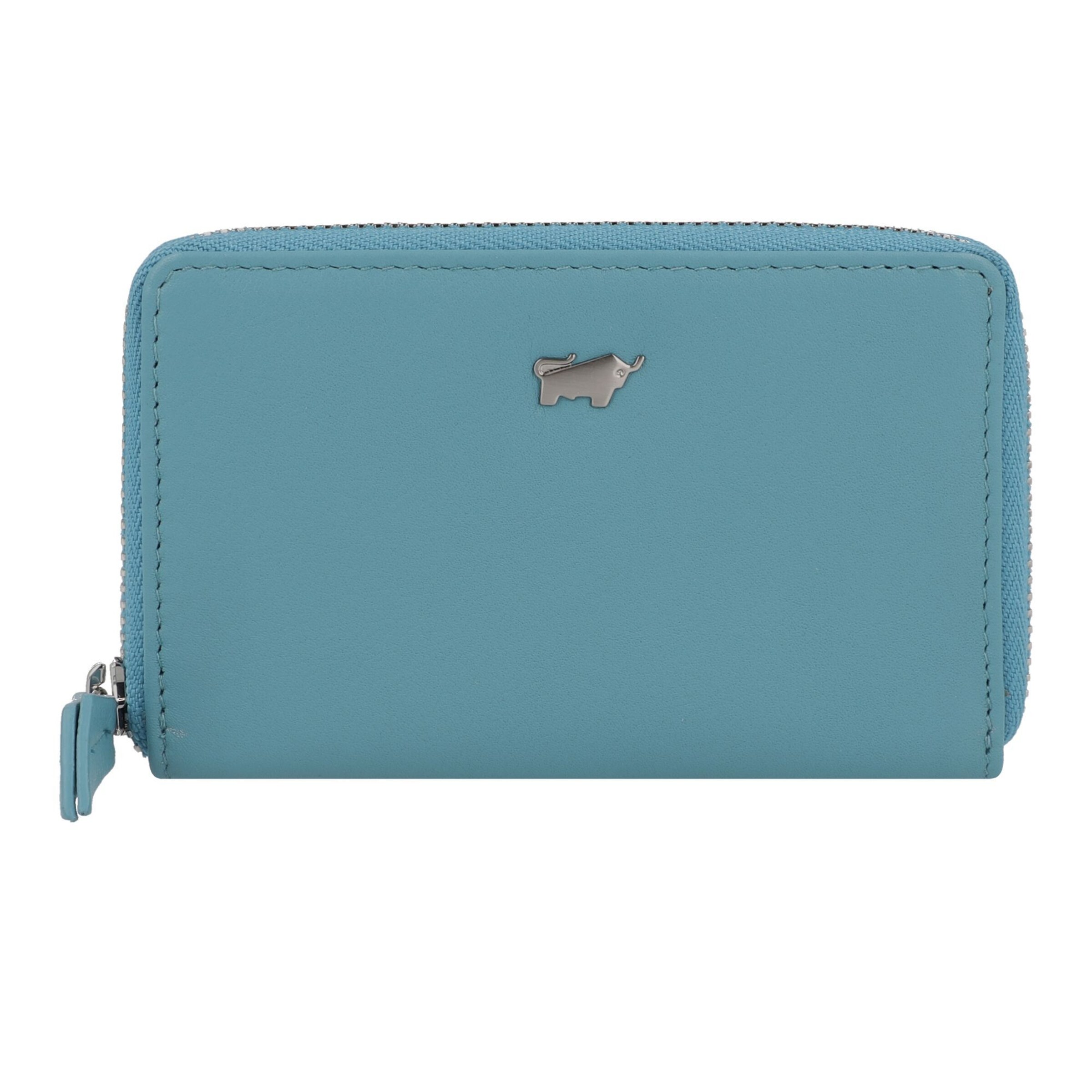 Braun Büffel Wallet 'Joy' in Blue: front