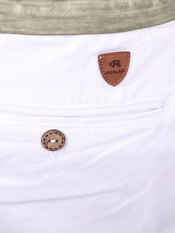 Reslad Regular Cargohose 'Shorts kurze Cargo-Shorts' in Weiß