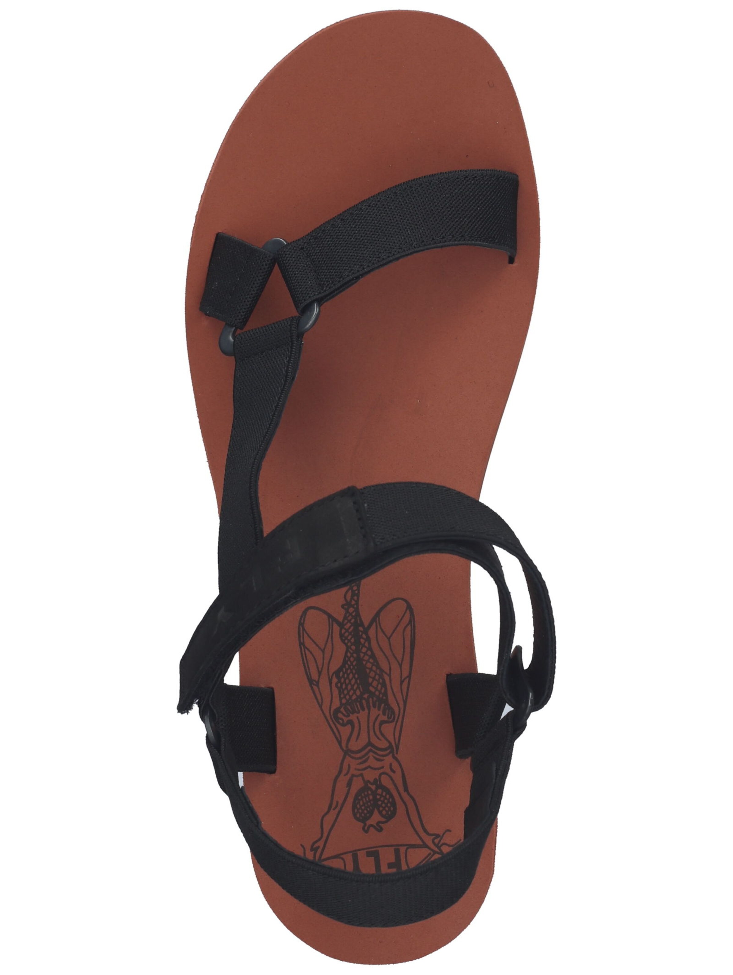 FLY LONDON Sandale in Schwarz