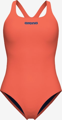 ARENA Swimsuit 'TEAM PRO SOLID' in Orange: front