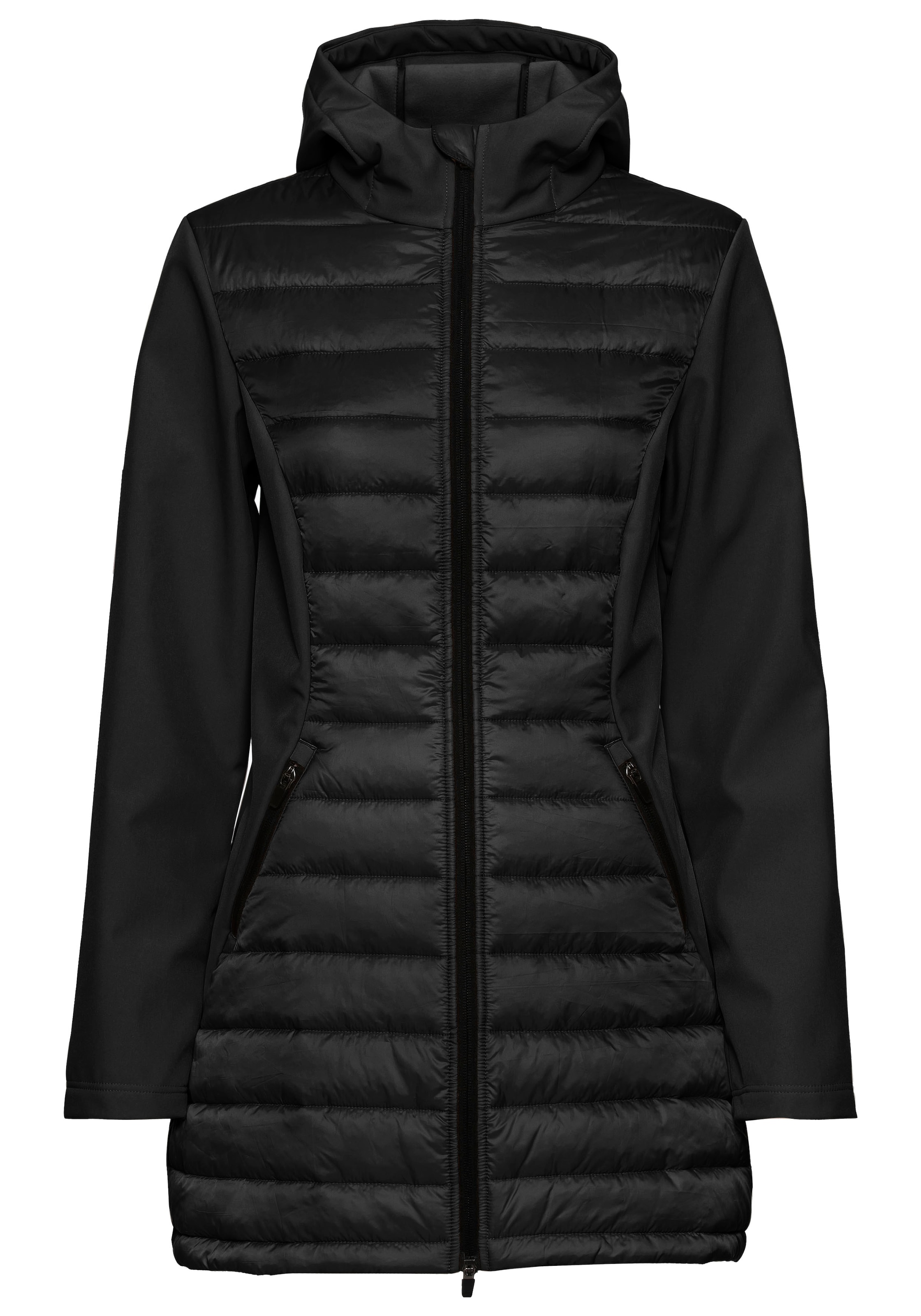 Veste mi-saison VIVANCE en noir : devant