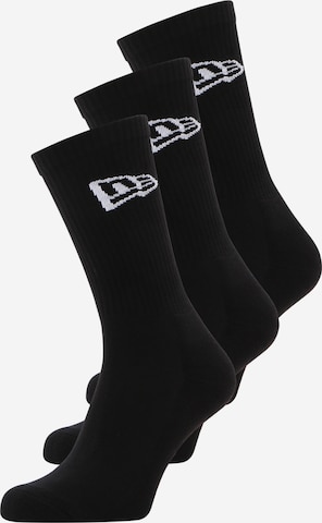 NEW ERA Sokid, värv must: eest vaates