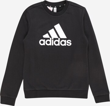 ADIDAS SPORTSWEAR Athletic Sweatshirt 'Essentials Big Logo ' in Black: front