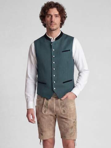 Gilet folklorique 'Kahn' SPIETH & WENSKY en vert : devant