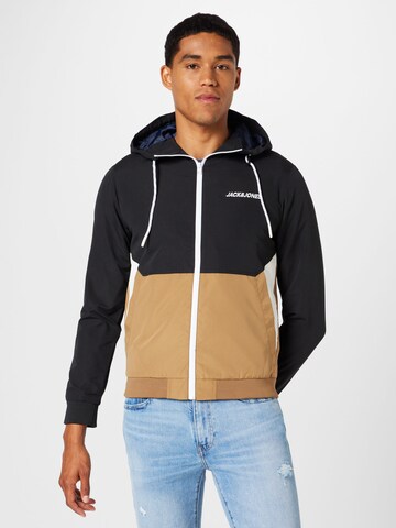 Veste mi-saison 'JJERush' JACK & JONES en beige : devant