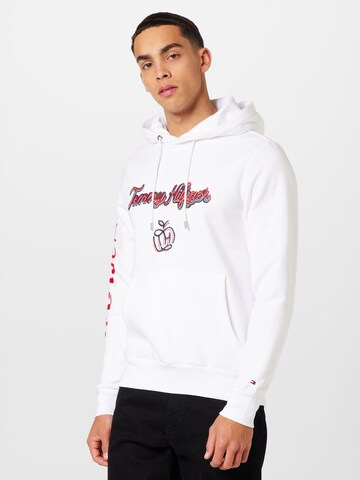 Sweat-shirt TOMMY HILFIGER en blanc : devant