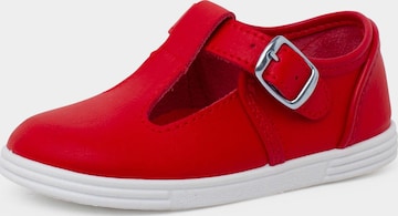 Pisamonas - Zapatos primeros pasos en rojo: frente