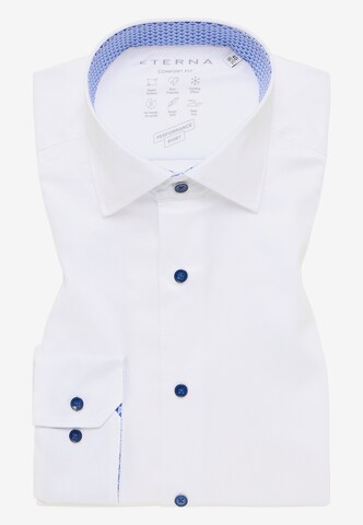 ETERNA Comfort fit Button Up Shirt in White