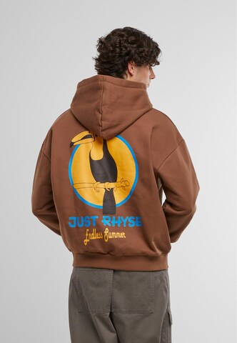 Just Rhyse Sweatshirt 'Tucan' in Bruin: voorkant