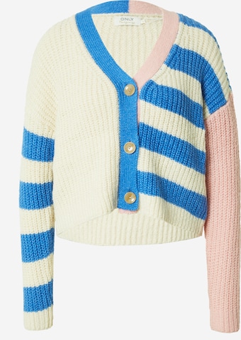 ONLY Knit cardigan 'LALA' in Beige: front