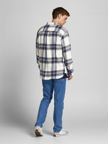 Coupe regular Chemise 'FINDER' JACK & JONES en bleu