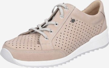 Finn Comfort Athletic Lace-Up Shoes in Beige: front